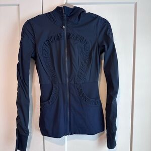Lululemon Hooded Jacket Navy Blue Reversible
